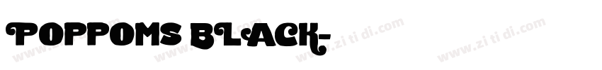 Poppoms BLACK字体转换